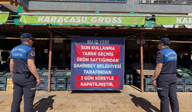 Gaziantep'te son kullanma tarihi geçmiş ürün satan market kapatıldı