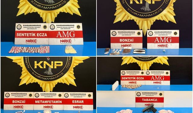 Kahramanmaraş'ta uyuşturucu operasyonu: 6 tutuklama