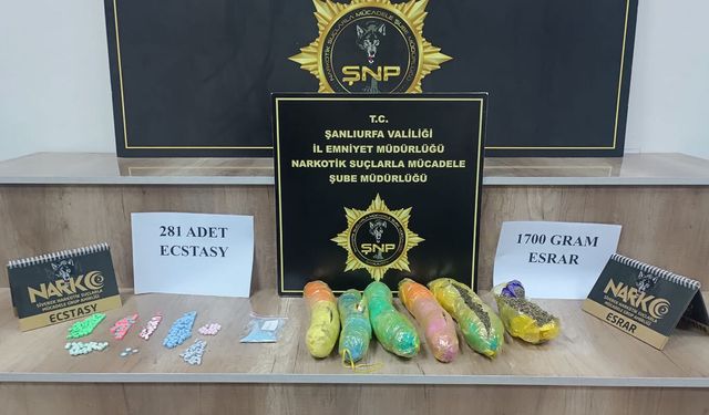 Şanlıurfa'da otomobilde uyuşturucu ele geçirildi: 2 tutuklama