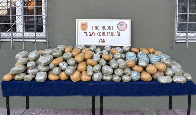 Van sınır hattında 290 kilogramdan fazla uyuşturucu ele geçirildi