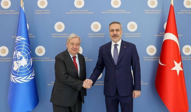 Bakan Fidan, Guterres ile Kıbrıs ve Suriye'yi görüştü