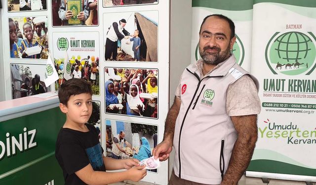 Batmanlı Hasan Ali'den anlamlı Gazze bağışı