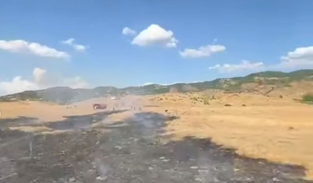 Bingöl'de otluk alanda çıkan yangın söndürüldü