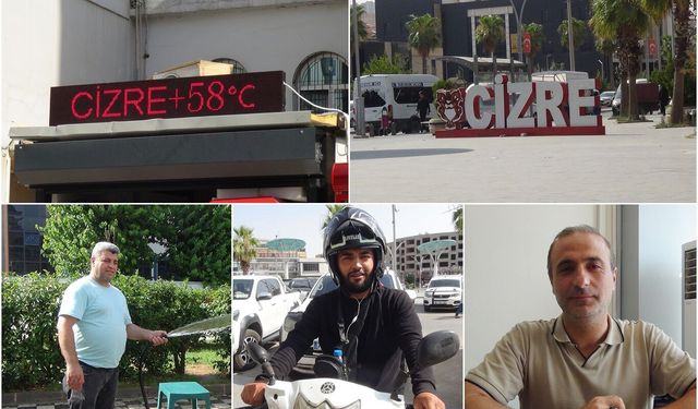 Cizre'de termometreler 58 dereceyi gösterdi: Cadde ve sokaklar boş kaldı