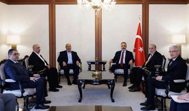 Fidan ve HAMAS heyeti görüştü
