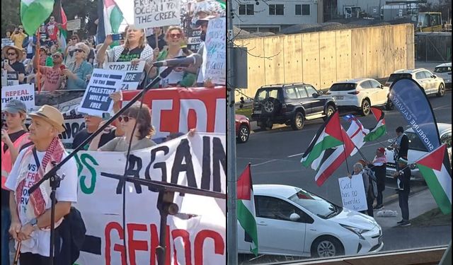 Filistin destekçisi protestocular, yasaklanan sloganlar için Yüksek Mahkeme'ye başvurdu