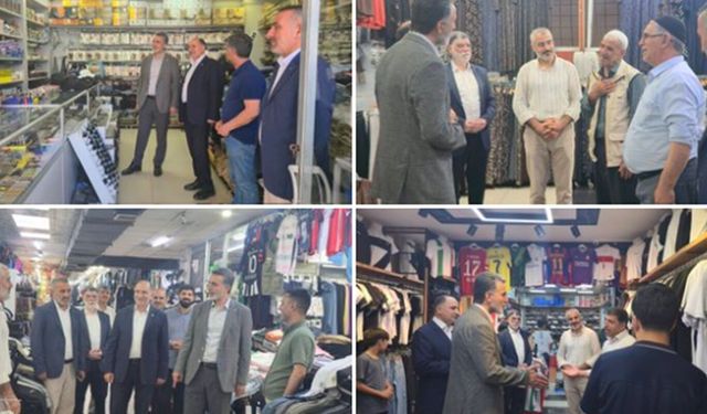 HÜDA PAR Genel Başkan Yardımcısı Emiroğlu'ndan Bingöl esnafına ziyaret