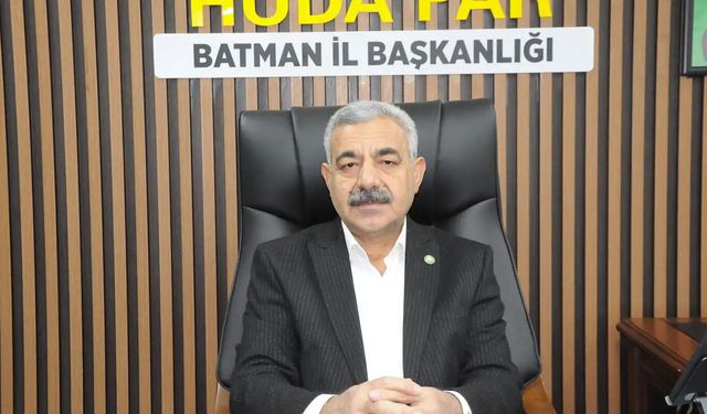 HÜDA PAR İl Başkanı Şahin: Gazze'deki insani kriz her geçen gün derinleşiyor