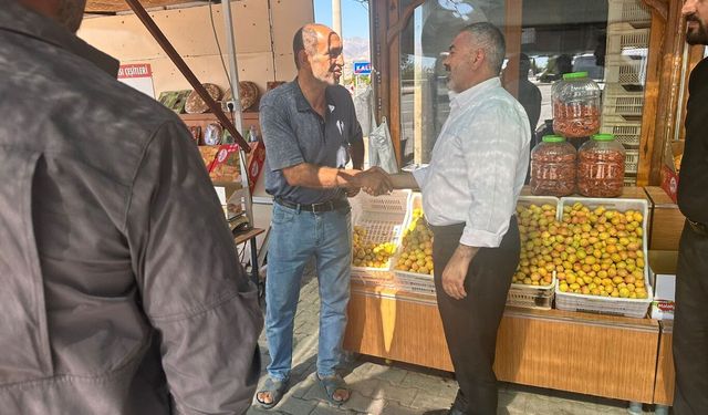 HÜDA PAR Malatya İl Başkanı Sevgili'den Kale'de esnaf ziyareti