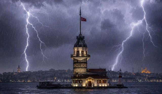 İstanbul'da perşembe günü gök gürültülü sağanak bekleniyor