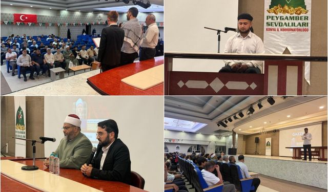 Konya'da 'Nebevi Mirasın Şahidi Gazze' programı düzenlendi