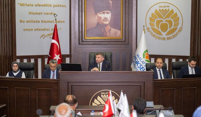 Malatya Büyükşehir Belediyesi Meclis Toplantılarının birleşimi yapıldı