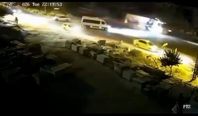Mardin'de 3 kişinin hayatını kaybettiği kazanın güvenlik kamerası ortaya çıktı