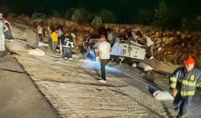 Mardin'de takla atan hafif ticari aracın sürücüsü hayatını kaybetti