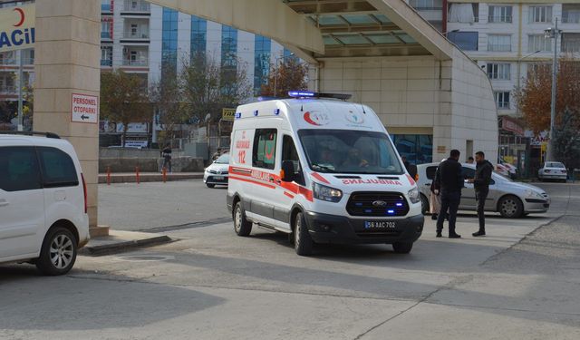 Siirt'te bariyerlere çarpan otomobil alev aldı: Bir yaralı