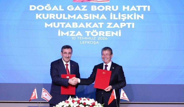 Türkiye ile KKTC arasında doğal gaz tedariki için mutabakat zaptı imzalandı
