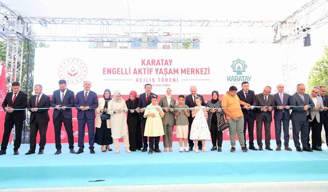 Türkiye'nin en büyük engelli aktif yaşam merkezi Karatay'da hizmete açıldı