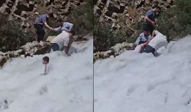Van'da akıntıya kapılan çocuk kurtarıldı