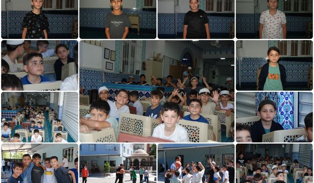 Yaz Kur'an kursundaki öğrenciler: Kur'an öğreniyor, arkadaşlık kuruyoruz