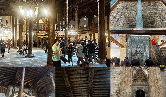13'üncü yüzyıldan günümüze uzanan Eşrefoğlu Camii yaz aylarında ziyaretçilerini ağırlıyor