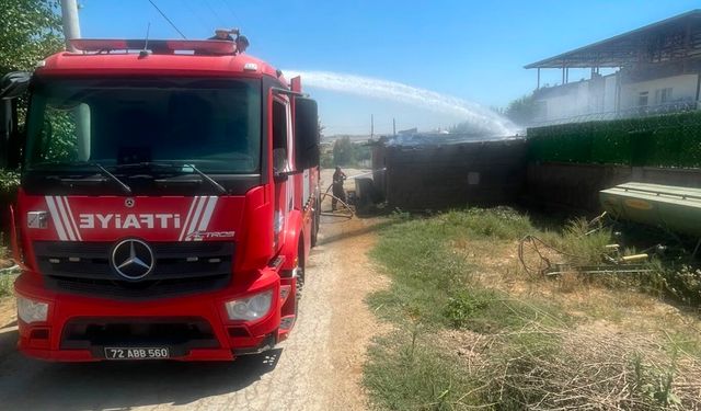 Batman'da ahır yangını söndürüldü