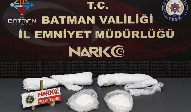 Batman'da alçı içine gizlenmiş metamfetamin ele geçirildi