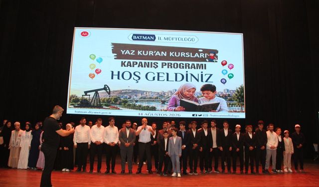 Batman'da yaz Kur'an kurslarına on binlerce öğrenci katıldı: 'En hayırlınız Kur'an'ı öğrenen ve öğreteninizdir'