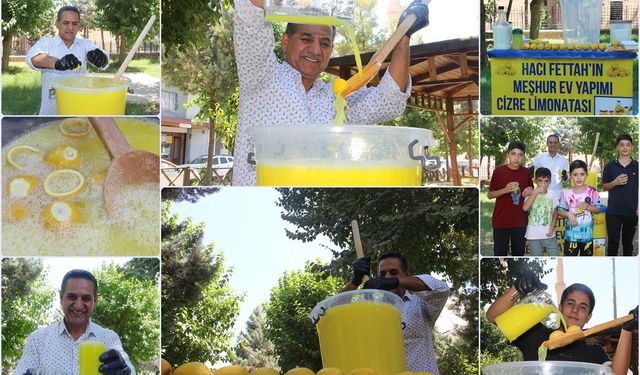 Cizre sıcaklığının asırlık serinliği: Tescilli Cizre limonatası