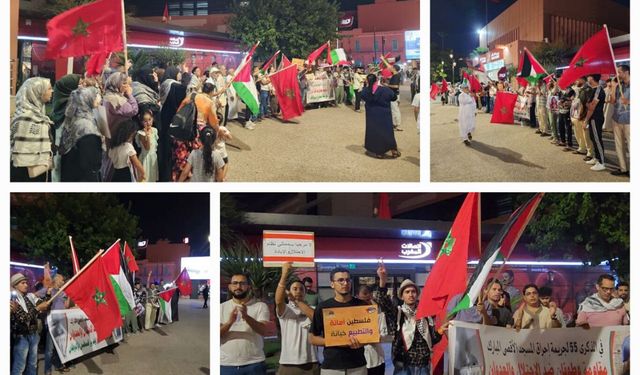 Fas halkından işgalcilerle 'normalleşme'ye tepki: Marakeş'te binlerce kişi sokağa çıktı