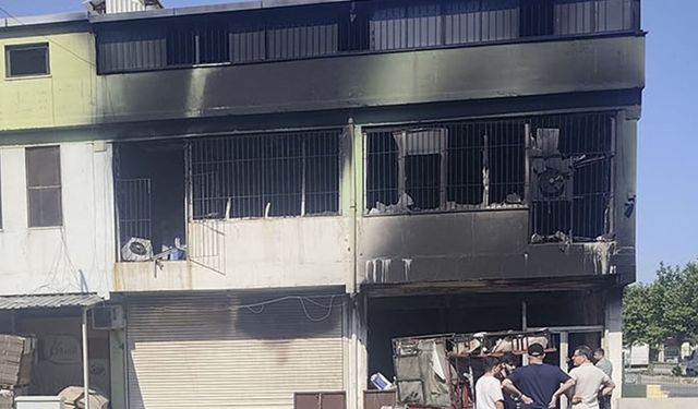Gaziantep'te iş yerinde yangın çıktı