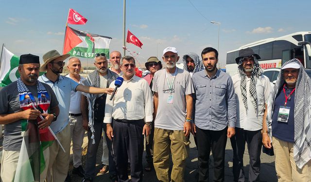 HÜDA PAR Filistin Konvoyu aktivistlerini ziyaret etti