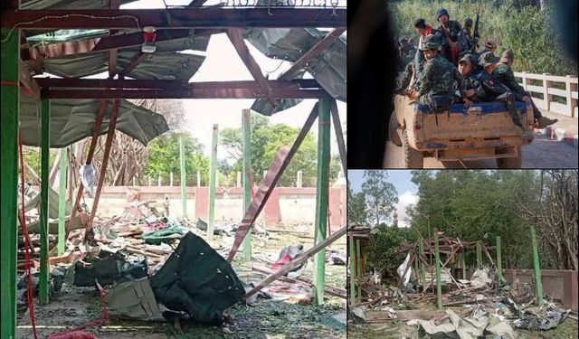 Myanmar ordusunun manastıra hava saldırısında 14 kişi öldü
