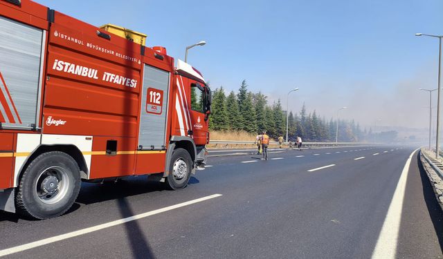Silivri'de çıkan yangına dair valilikten açıklama: TEM Otoyolu trafiğe kapatıldı