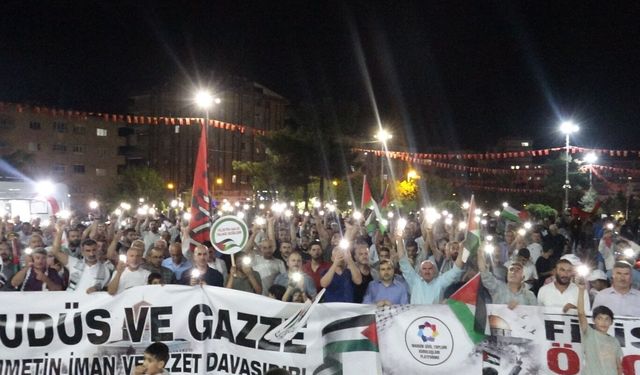 Uluslararası Filistin Konvoyu Mardin'de: 'Filistin Konvoyu'nun yükü maddi yardımlardan çok daha ağırdır'