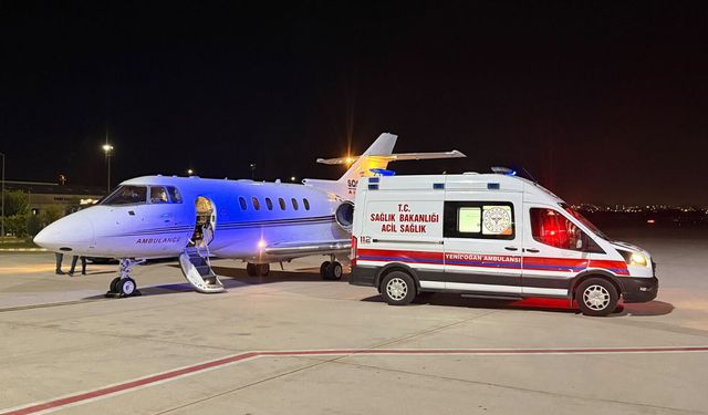 Batman'da 50 günlük Eylül bebek için ambulans uçak havalandı