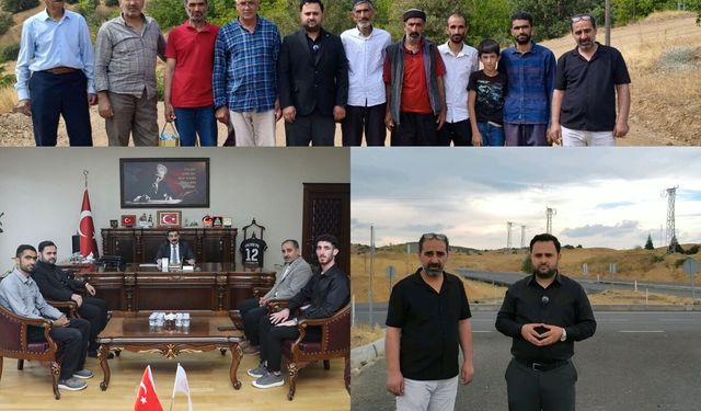HÜDA PAR Genç İlçe Başkanlığından Yelkaya Köyü ve bölgedeki yol sorunlarına ilişkin ziyaret