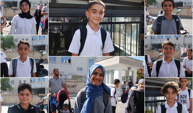 İzmir'de öğrenciler okulun ilk gün heyecanını paylaştı: Öğretmenlerimizi ve arkadaşlarımızı özledik