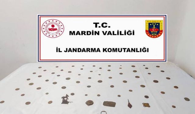 Mardin'de çok sayıda tarihi eser ele geçirildi: 4 gözaltı