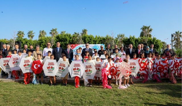 Mersin'de 'Uçurtmalar Vurulmasın, Gökyüzü Çocuklara Kalsın' etkinliği düzenlendi