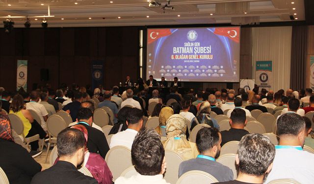 Sağlık-Sen Batman Şubesi 6'ncı Olağan Genel Kurulu gerçekleştirildi