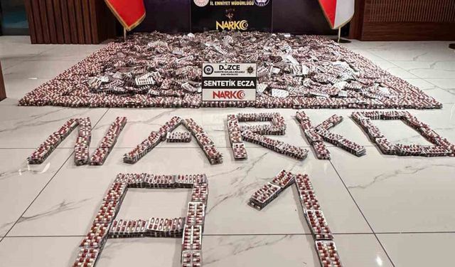 Düzce'de 88 bin 102 sentetik hap ele geçirildi: 1 tutuklama
