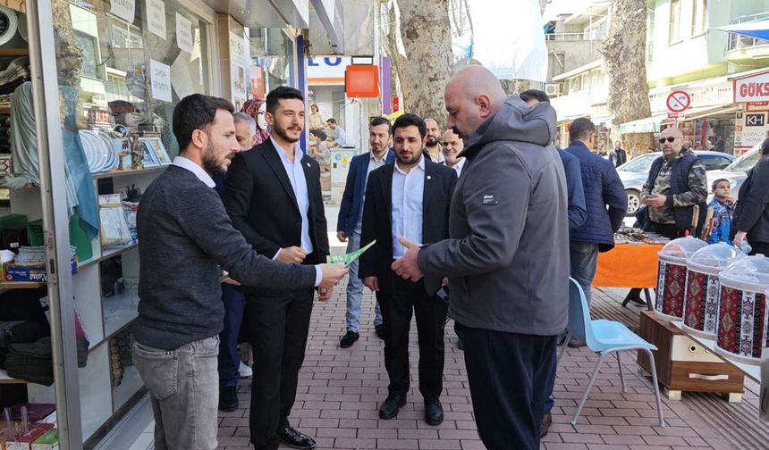 HÜDA PAR İznik Belediye Başkan adayı Murat Arslan'dan esnaf ziyareti