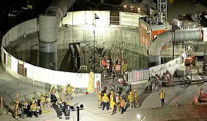 ABD'de tünel inşaatı çöktü: Mahsur kalan 31 işçi kurtarıldı
