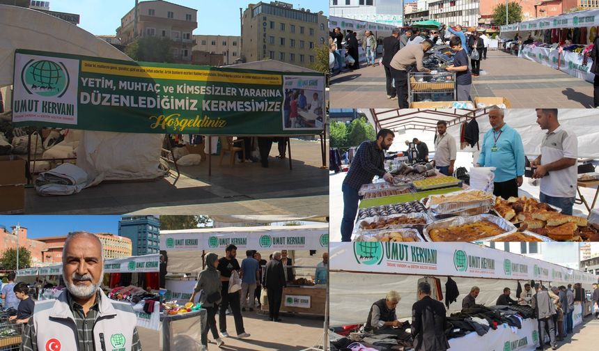 Diyarbakır Umut Kervanı ihtiyaç sahiplerinin yararına kermes açtı