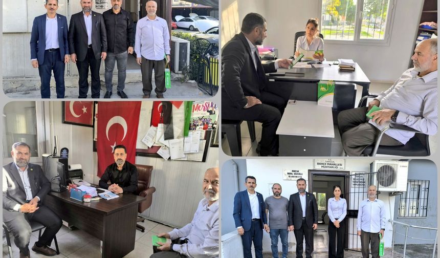 HÜDA PAR Tarsus İlçe Başkanlığından muhtar ziyaretleri
