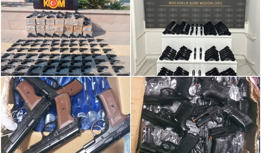 Konya dahil 6 ilde silah kaçakçılarına operasyon: 21 şüpheli yakalandı