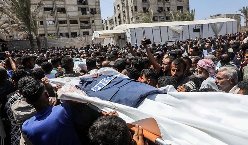 Siyonist rejim 44 gazeteciyi Gazze'deki çadırlarında katletti