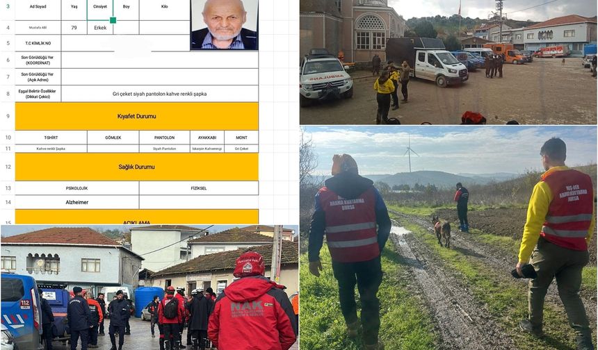 Bursa’da kaybolan alzheimer hastası için arama çalışmaları sürüyor
