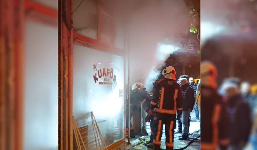 Malatya'da konteyner işyerinde yangın 