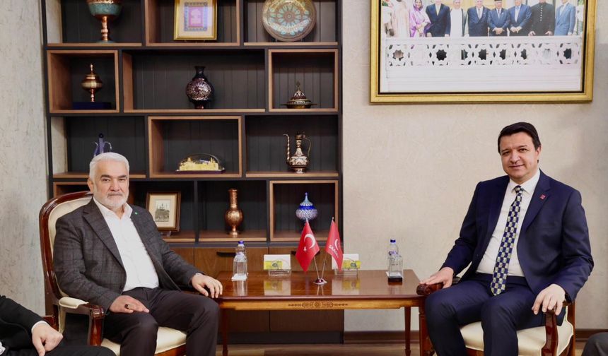 HÜDA PAR Genel Başkanı Yapıcıoğlu’ndan Saadet Partisi Genel Başkanı Arıkan’a ziyaret